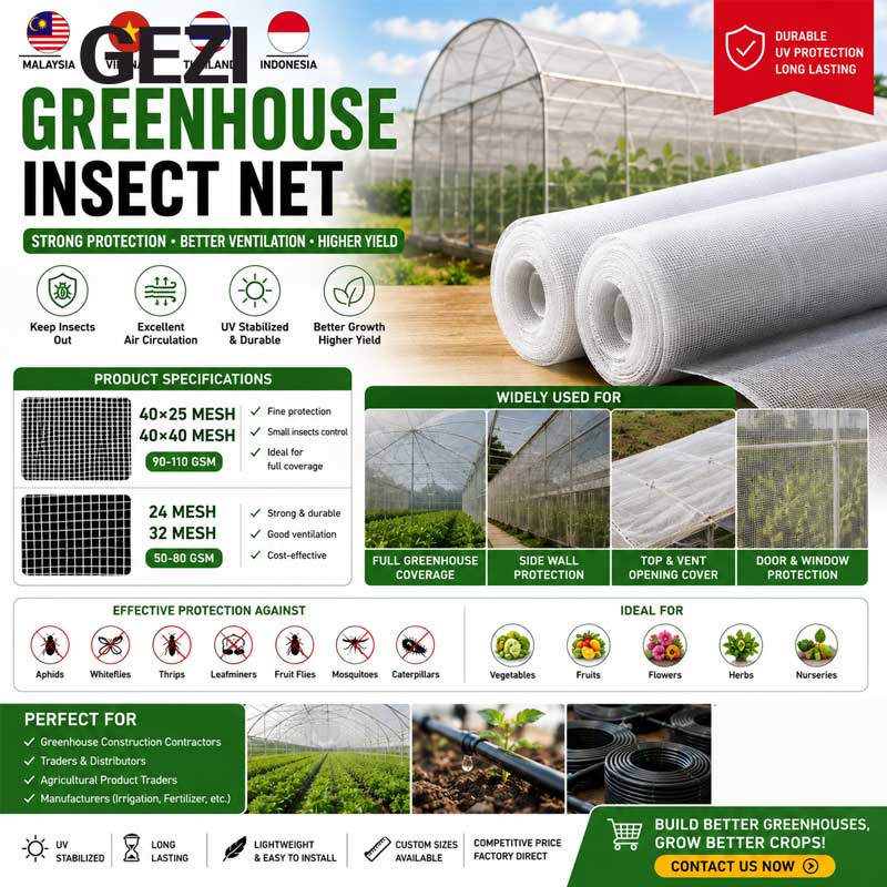 The Ultimate Guide to Choosing Anti-Insect Nets for Tropical Greenhouses Mesh UV  Performance